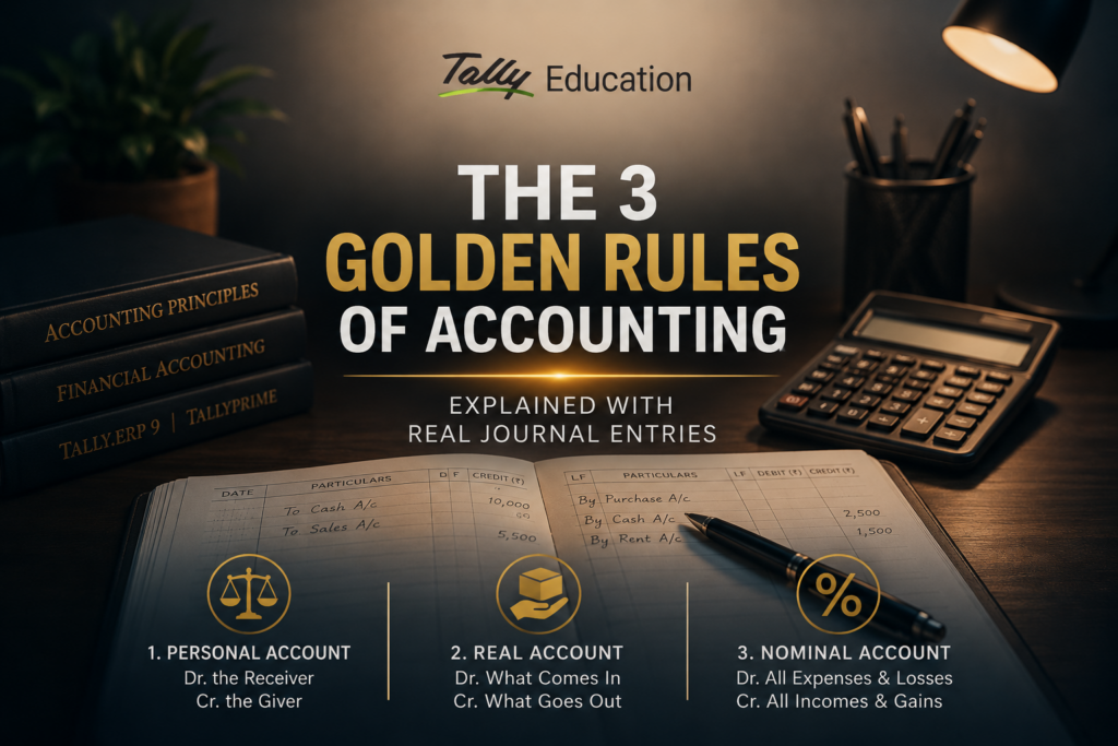 The 3 Golden Rules of Accounting, Explained With Real Journal Entries